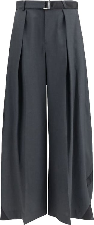 Sacai Sacai Gray Polyester Casual Pants
