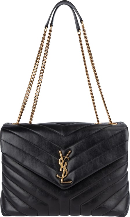 Saint Laurent Saint Laurent Quilted Leather Medium Loulou Crossbody Bag