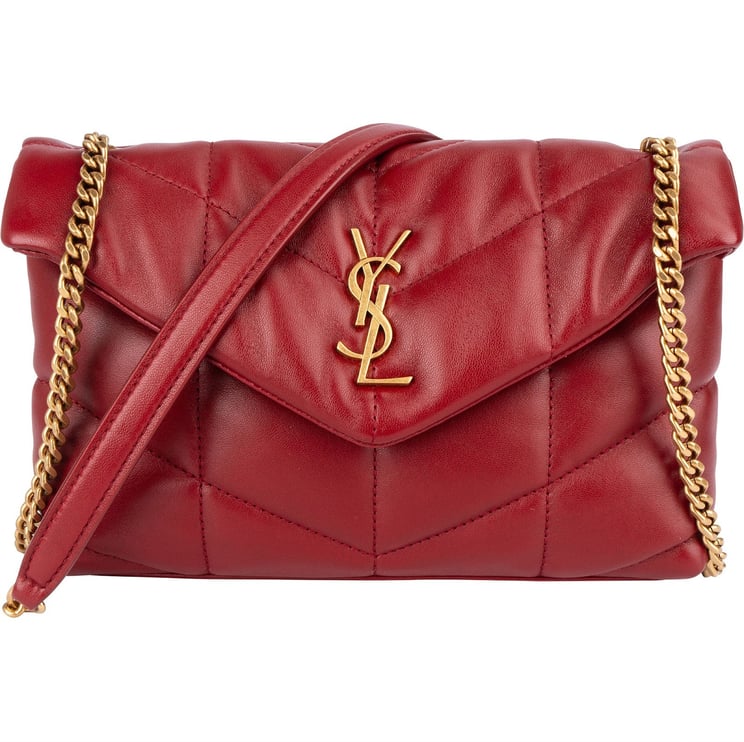 Saint Laurent Saint Laurent Quilted Leather Small Loulou Crossbody Bag