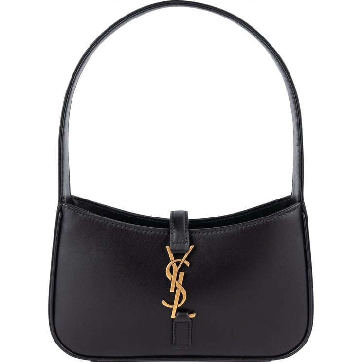 Saint Laurent Saint Laurent Black Leather 5 à 7 Mini Hobo Handbag
