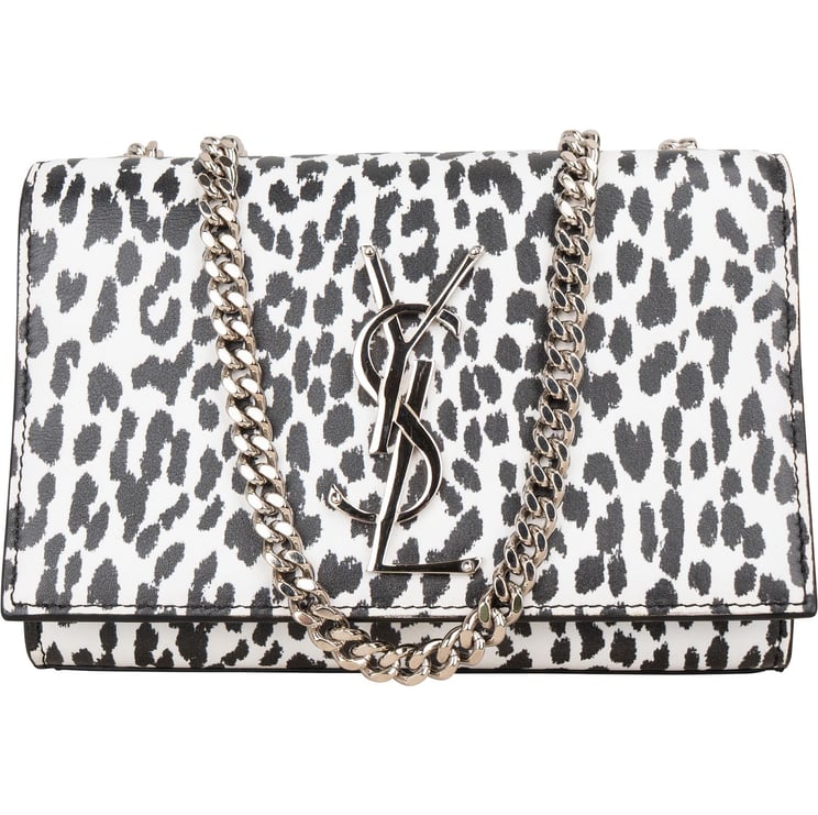 Saint Laurent Saint Laurent Leopard Print Mini Kate Crossbody Bag