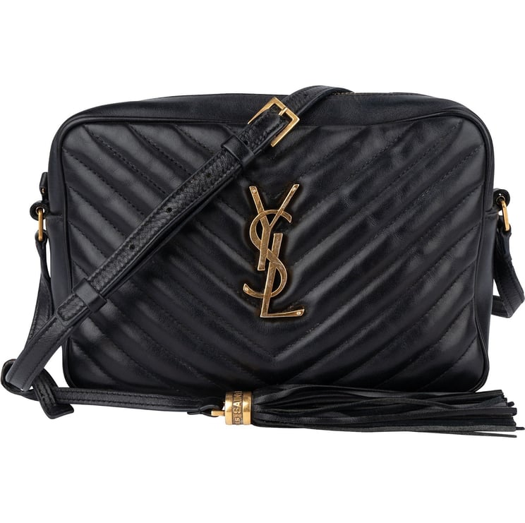 Saint Laurent Saint Laurent Quilted Leather Lou Camera Crossbody Bag