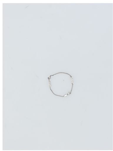 Saint Laurent Saint Laurent Silver Glass Bracelet