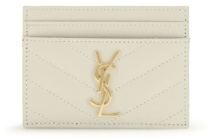 Saint Laurent Saint Laurent Beige Calf Leather Bos Taurus Wallet