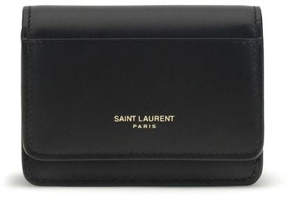 Saint Laurent Saint Laurent Black Calf Leather Bos Taurus Wallet