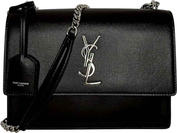 Saint Laurent Saint Laurent Sunset Medium Leder schwarz / sehr gut