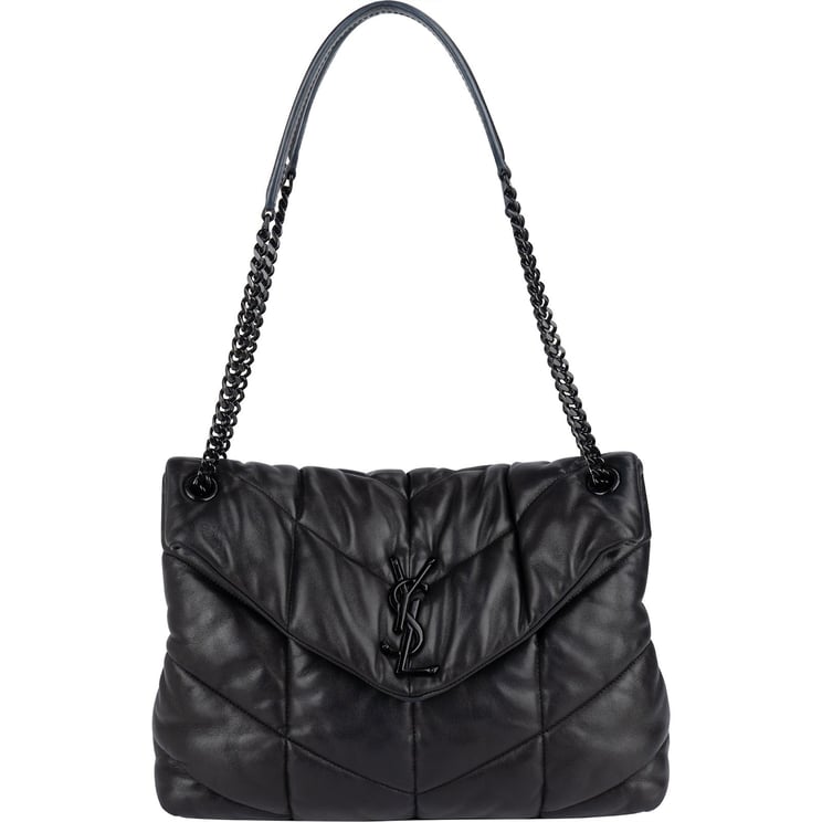 Saint Laurent Saint Laurent Quilted Lambskin Medium Puffer Crossbody Bag