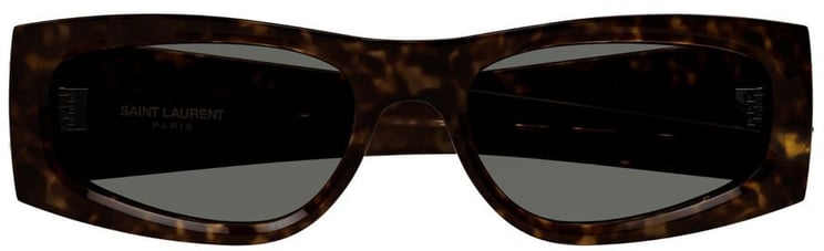Saint Laurent Sl M140 Linea Monogram Cat-Eye Havana Acetate Sunglasses