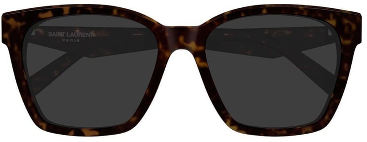 Saint Laurent Havana Linea Monogram Recycled Acetate Cat-Eye Sunglasses