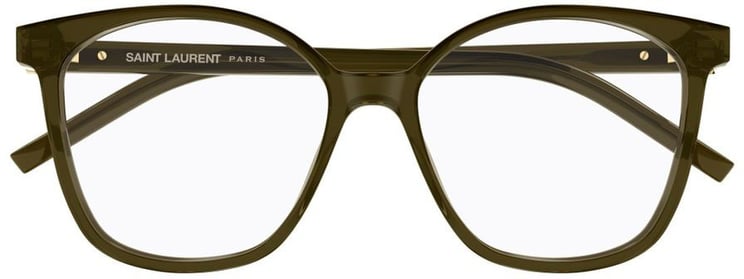 Saint Laurent Brown Monogram Acetate Square Sunglasses