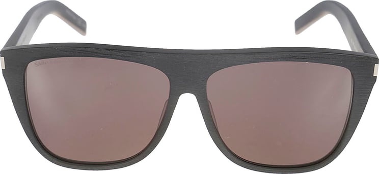 Saint Laurent Rectangular Acetate Sunglasses with Polished Finish