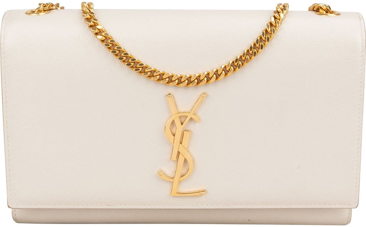 Saint Laurent Saint Laurent Grained Leather Sunset Chain Wallet Crossbody Bag