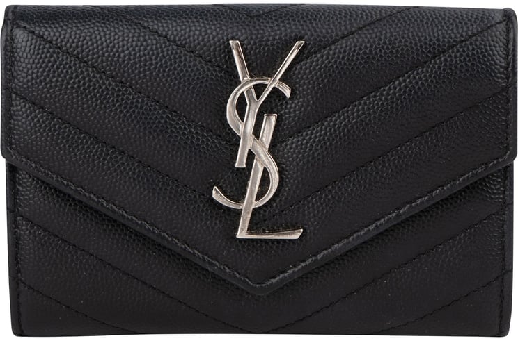 Saint Laurent Saint Laurent Grain de Poudre Matelassé Small Envelope Wallet