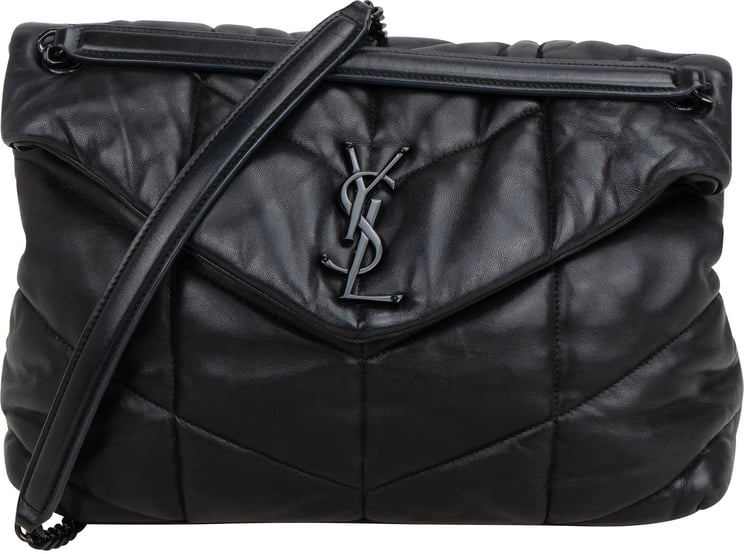 Saint Laurent Saint Laurent Quilted Lambskin Loulou Puffer Crossbody Bag