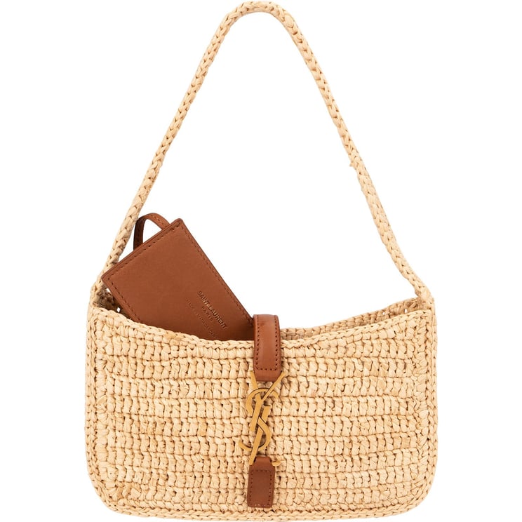 Saint Laurent Saint Laurent Raffia Le 5 à 7 Hobo Mini Handbag