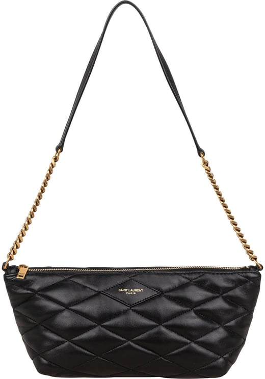 Saint Laurent Saint Laurent Quilted Lambskin Sade Pochette Shoulder Bag