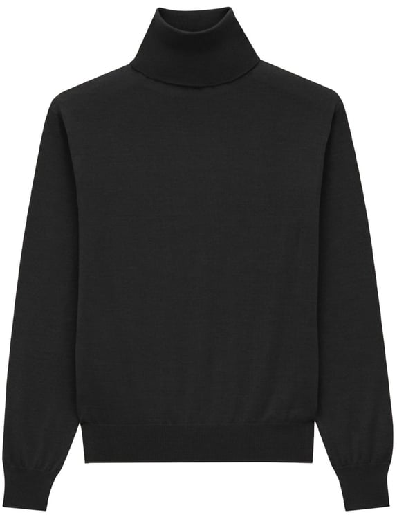 Saint Laurent CASHMERE, WOOL AND SILK TURTLENECK PULLOVER