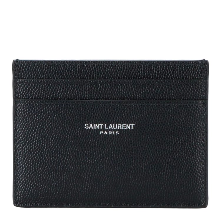 Saint Laurent Compact Textured Leather Wallet