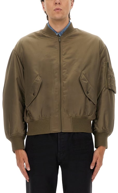 Saint Laurent WATER-REPELLENT BOMBER JACKET