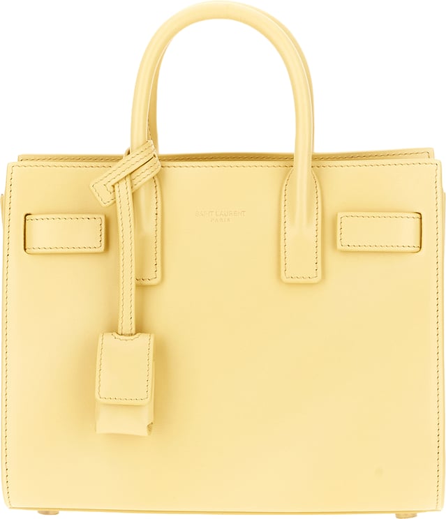 Saint Laurent Saint Laurent Yellow leather nano Sac De Jour handbag