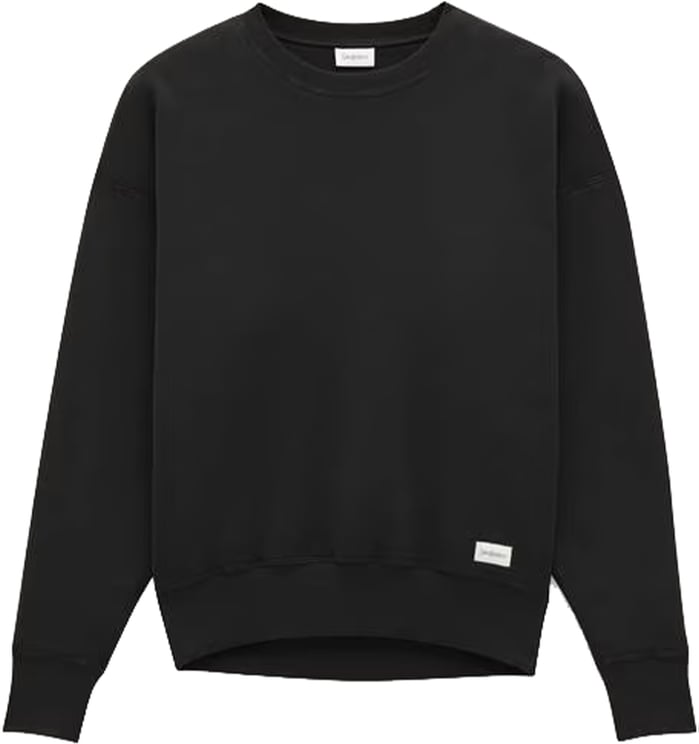 Saint Laurent Black Sweater Oversize Cotton Sweatshirt