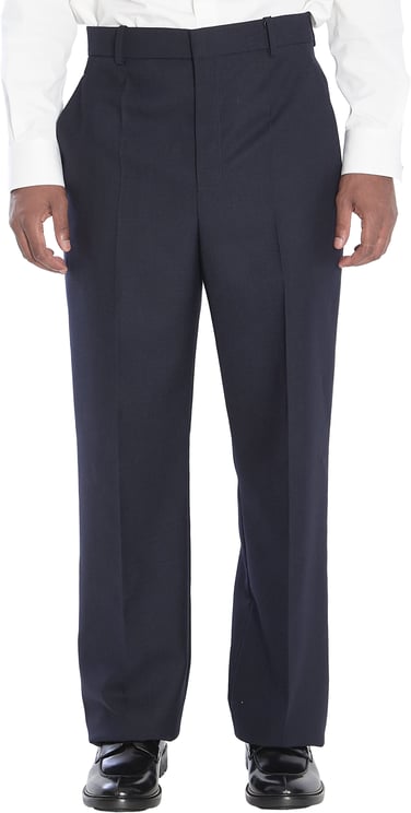 Saint Laurent Chiné wool trousers