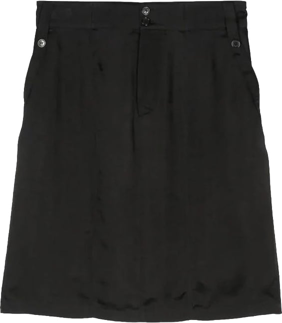 Saint Laurent Saint Laurent Black Copper Midi Skirt