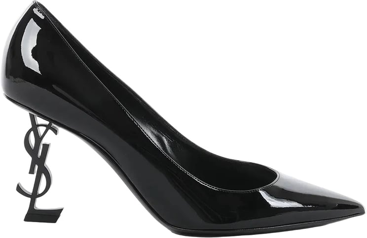 Saint Laurent Saint Laurent Opium Patent Leather Heels in Black 484160, Size 40 EU
