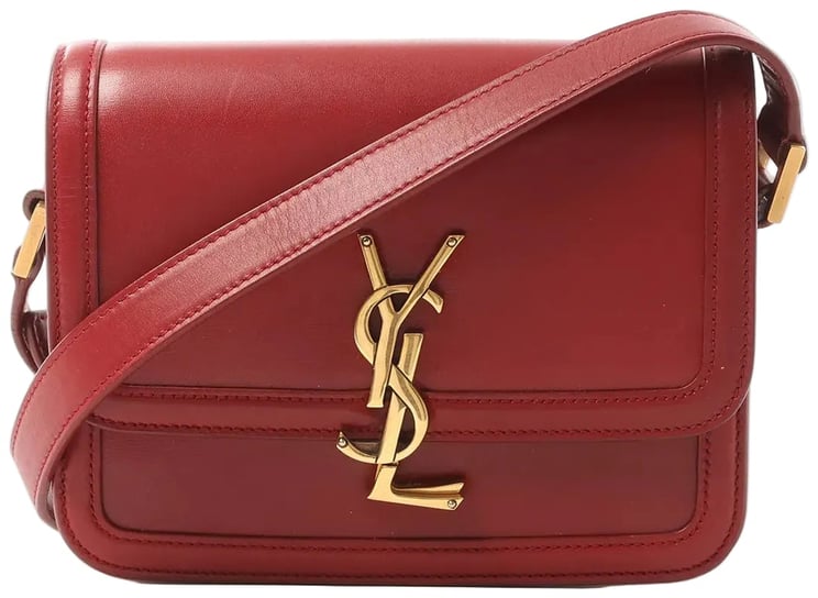 Saint Laurent Saint Laurent Paris Solferino Leather Crossbody bag in Red 634306