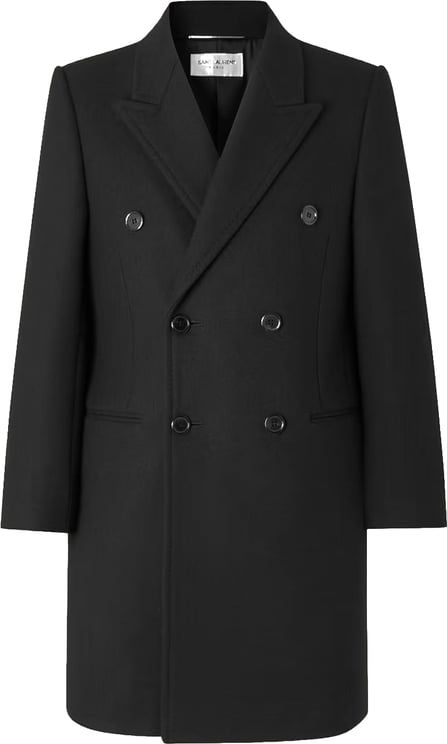Saint Laurent Saint Laurent Double-Breasted Wool Coat