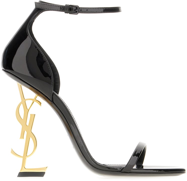 Saint Laurent Saint Laurent Black leather Opyum sandals