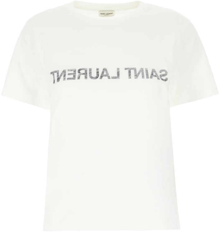 Saint Laurent Saint Laurent Ivory cotton t-shirt