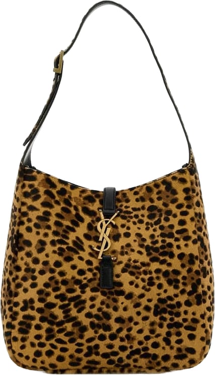 Saint Laurent Le 5 À 7 Leopard Leather Shoulder Bag