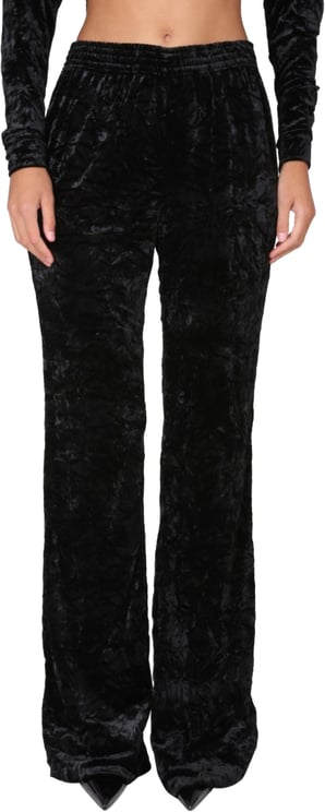 Saint Laurent Relaxed Wide-Leg Pants With Elastic Waistband