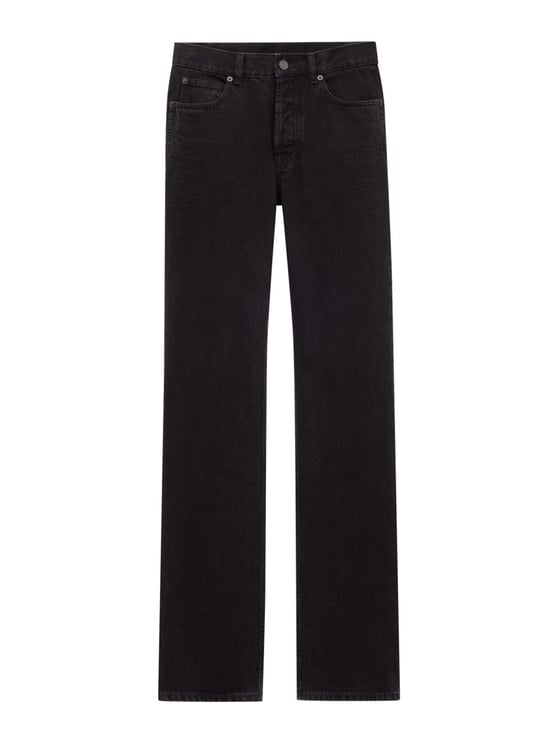 Saint Laurent Nico Low Waist Flared Jeans