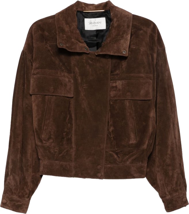 Saint Laurent Jackets Brown