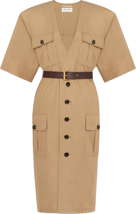 Saint Laurent Saint Laurent Knee-Length Saharienne Dress
