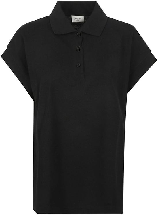 Saint Laurent Classic Black Polo Shirt