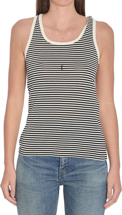 Saint Laurent Top Nero