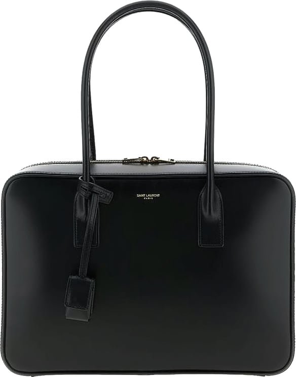 Saint Laurent Black Minimalist Padlock Shoulder Bag