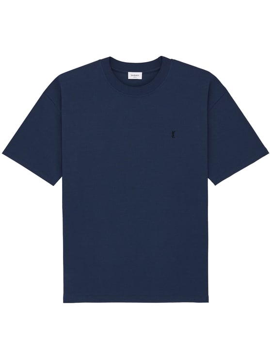 Saint Laurent Blue T-Shirt Oversize Cassandre T-Shirt