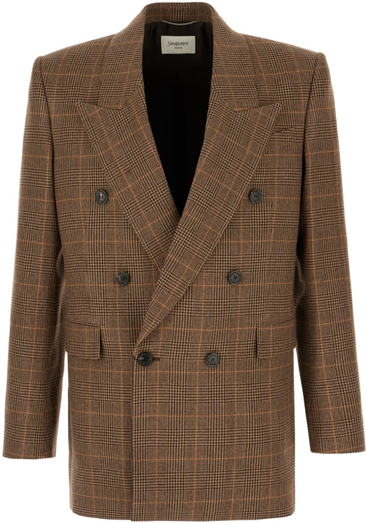 Saint Laurent Saint Laurent Embroidered wool blend blazer