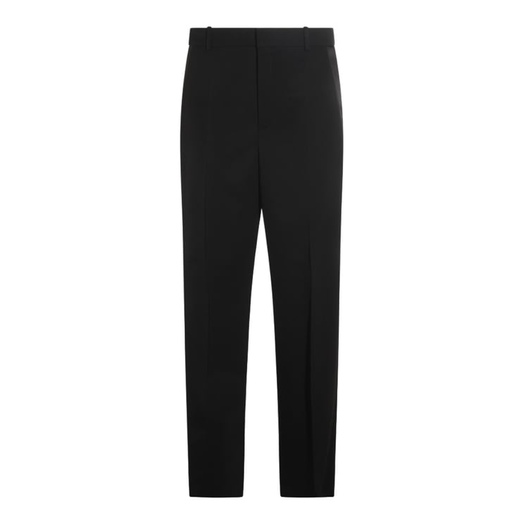 Saint Laurent Tailored Black Trousers With Straight Leg Silhouette