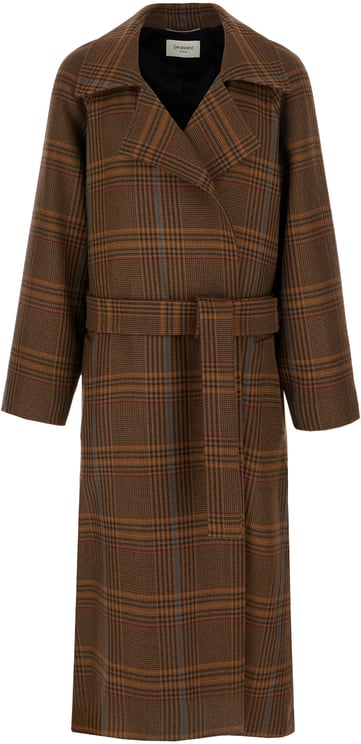 Saint Laurent Saint Laurent Embroidered wool coat