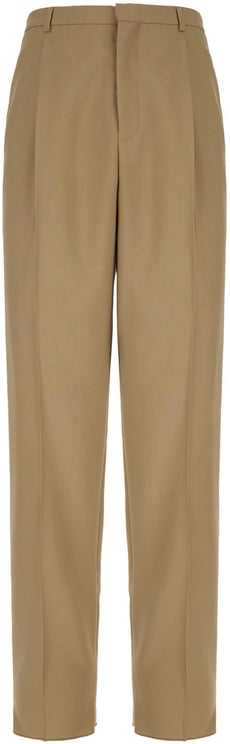 Saint Laurent Saint Laurent Sage green wool blend pant