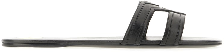Saint Laurent Saint Laurent Black leather slippers