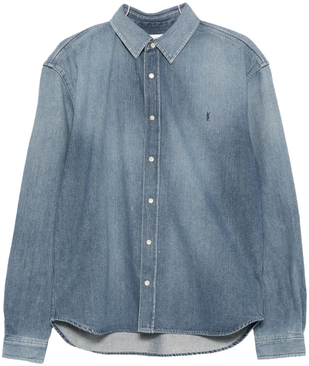 Saint Laurent Shirts Blue