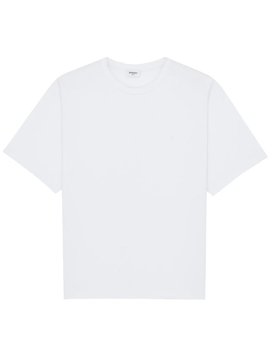 Saint Laurent White T-Shirt Oversize Cassandre T-Shirt