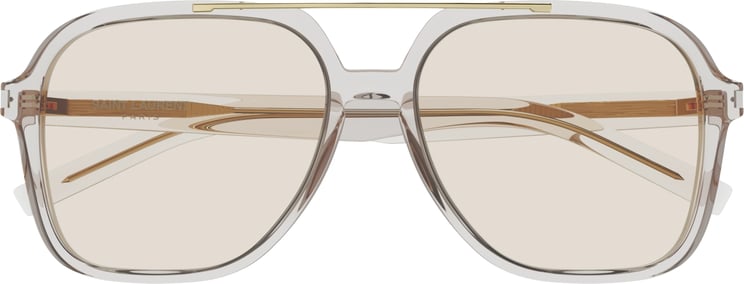 Saint Laurent Beige Sl 545 Square Acetate Sunglasses
