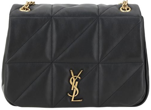 Saint Laurent Saint Laurent Black Calf Leather Bos Taurus Shoulder Bag